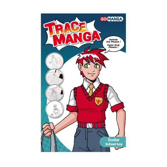 Kit de dessin trace manga go manga - ecolier