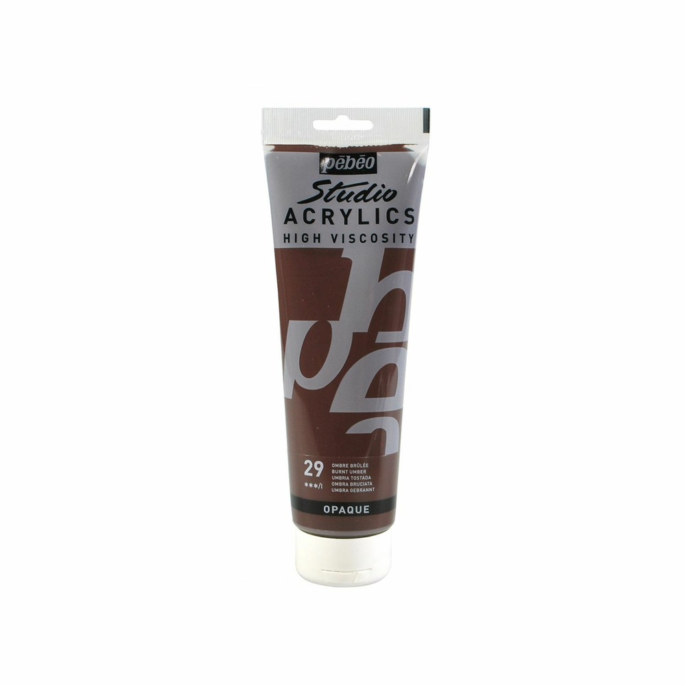 Peinture acrylique opaque - marron - 250 ml