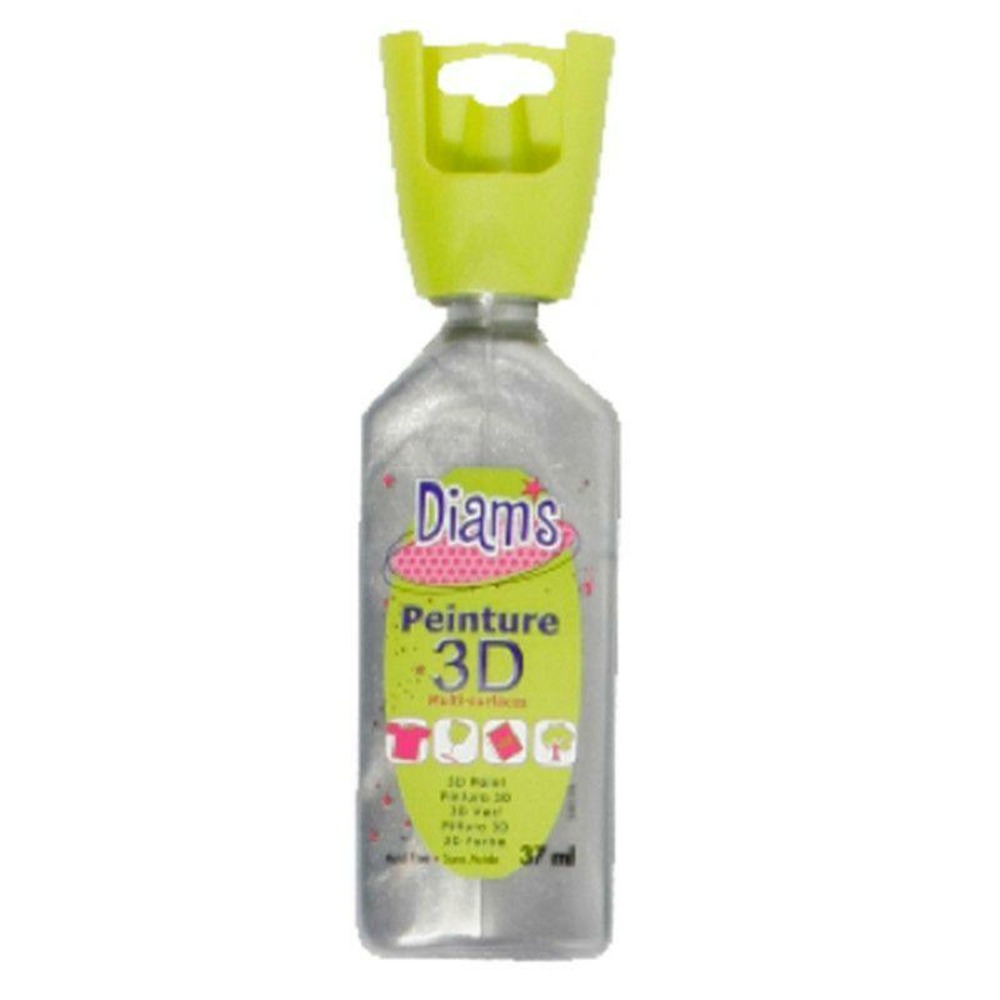 Peinture 3d multisurface 37 ml - argent nacré