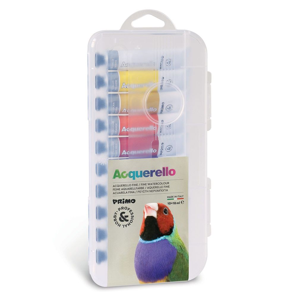 Peinture Aquarelle En Tubes - Lot De 18 Tubes De 12 Ml, Couleurs Vibrantes
