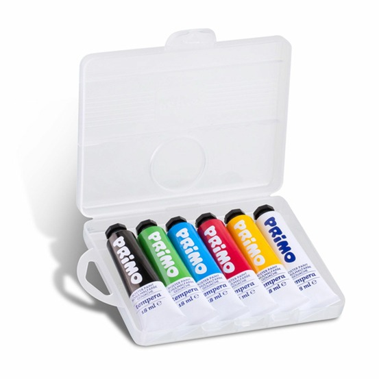 6 tubes de peinture gouache 18 ml