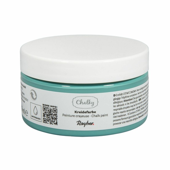 Peinture craie vert marin - chalky finish - 100 ml