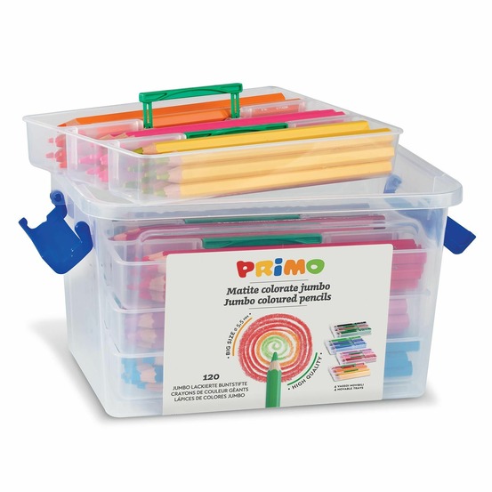 Boîte 120 grands crayons de couleur
