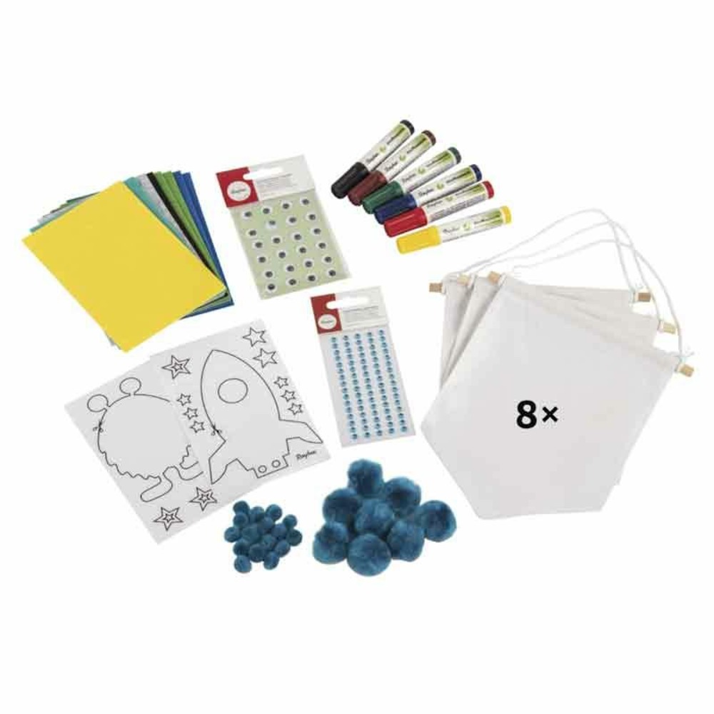 Kit diy fanion monstre 21 x 18 cm