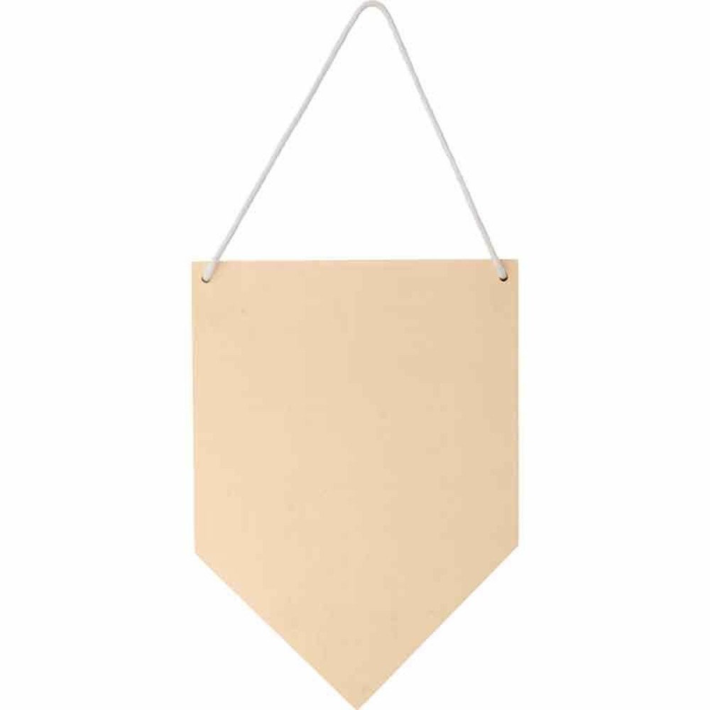 Fanion en bois à customiser - 15 x 21 cm