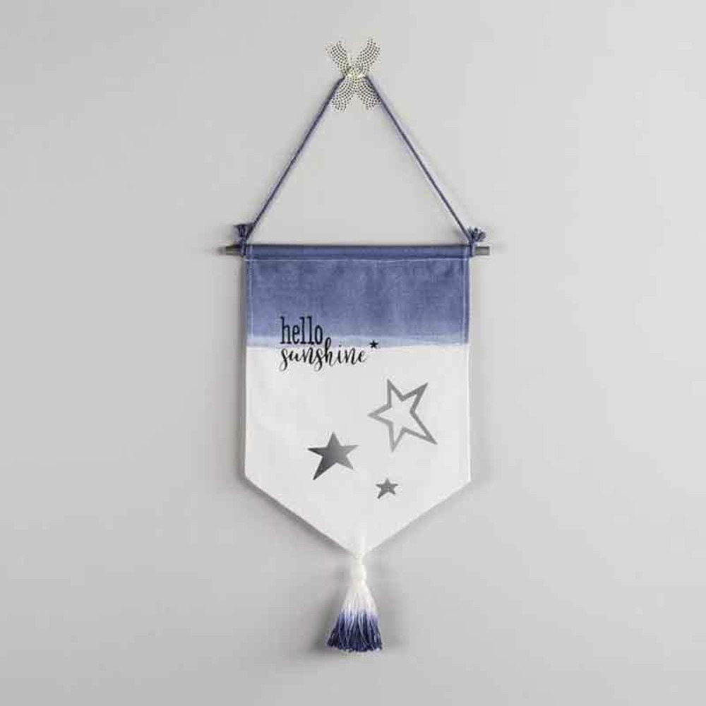 Fanion en tissu à suspendre 29 x 24 cm