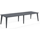 Table design contemporain 320 cm graphite - allibert by keter - 8 a 10 personnes avec allonge - lima