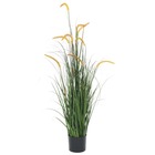 Plante artificielle à herbe avec quenouille 135 cm