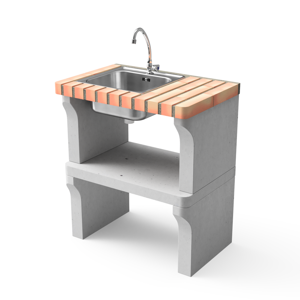 New iberia module avec évier & robinet