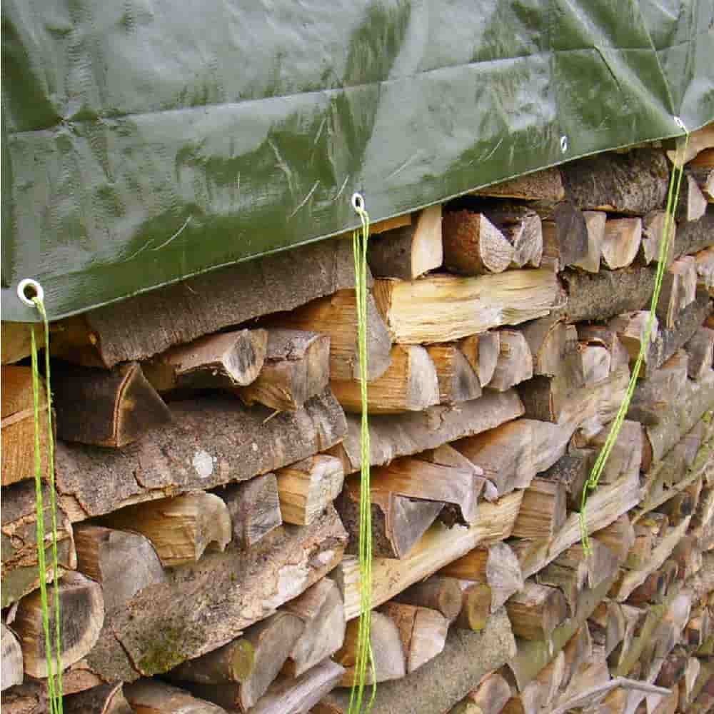 Bâche de couverture 210g/m² 1,5 x 10m verte (15m²)