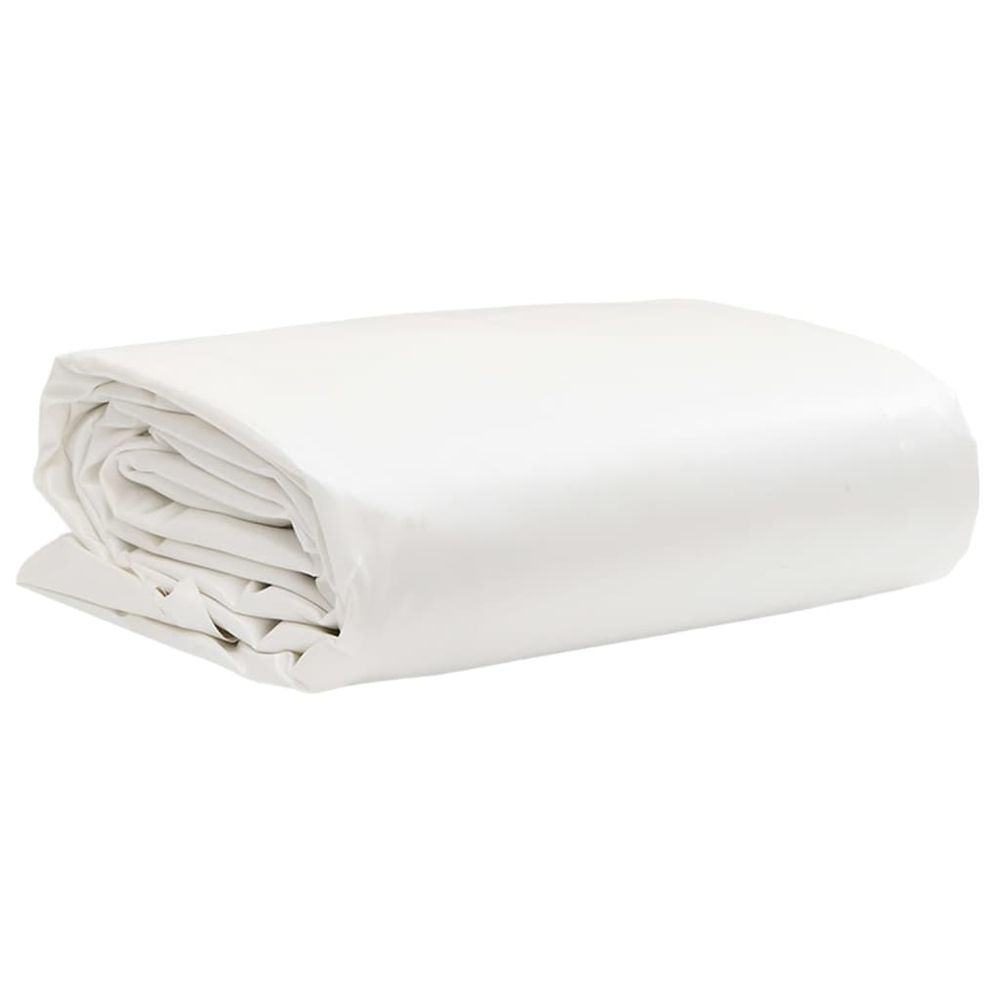 Bâche 650g / m² blanc 2,5 x 4,5 m toile avec revêtement en pvc