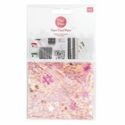 Papier patch rose motif tapis de fleur 30 x 42 cm