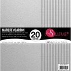 20 papiers carton - gris - 450g/m2 - h : 30,5 cm