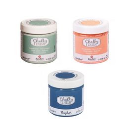Coelin Peinture craie chalky finish 118 ml x 3 - orange-vert-bleu coelin ...