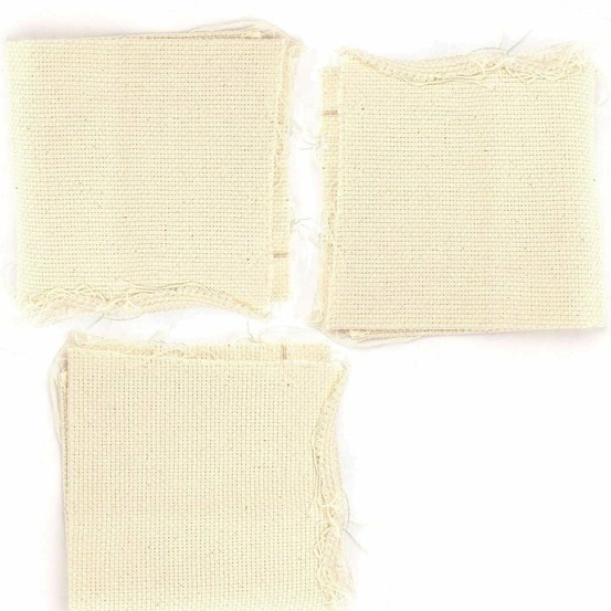 3 toiles pour punch needle 60 x 50 cm
