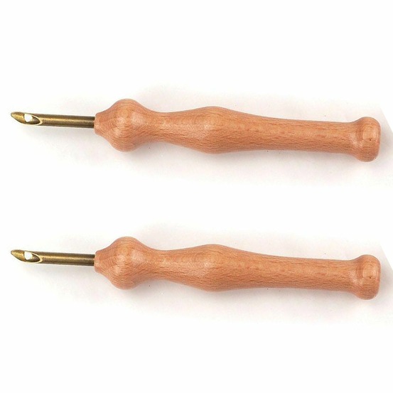 2 aiguilles pour punch needle ø 5 mm