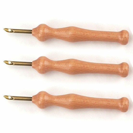 3 aiguilles pour punch needle ø 5 mm