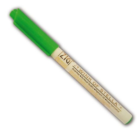 Marqueur à paillettes - vert