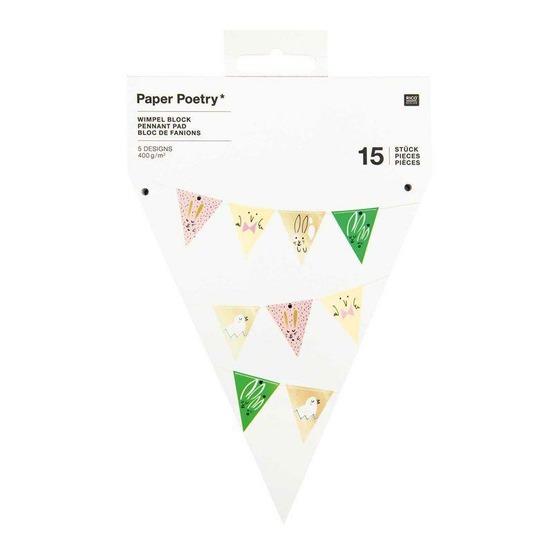 Guirlande 15 fanions - pâques