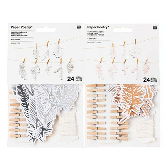 2 guirlandes forêt de noël argentée + cuivrée