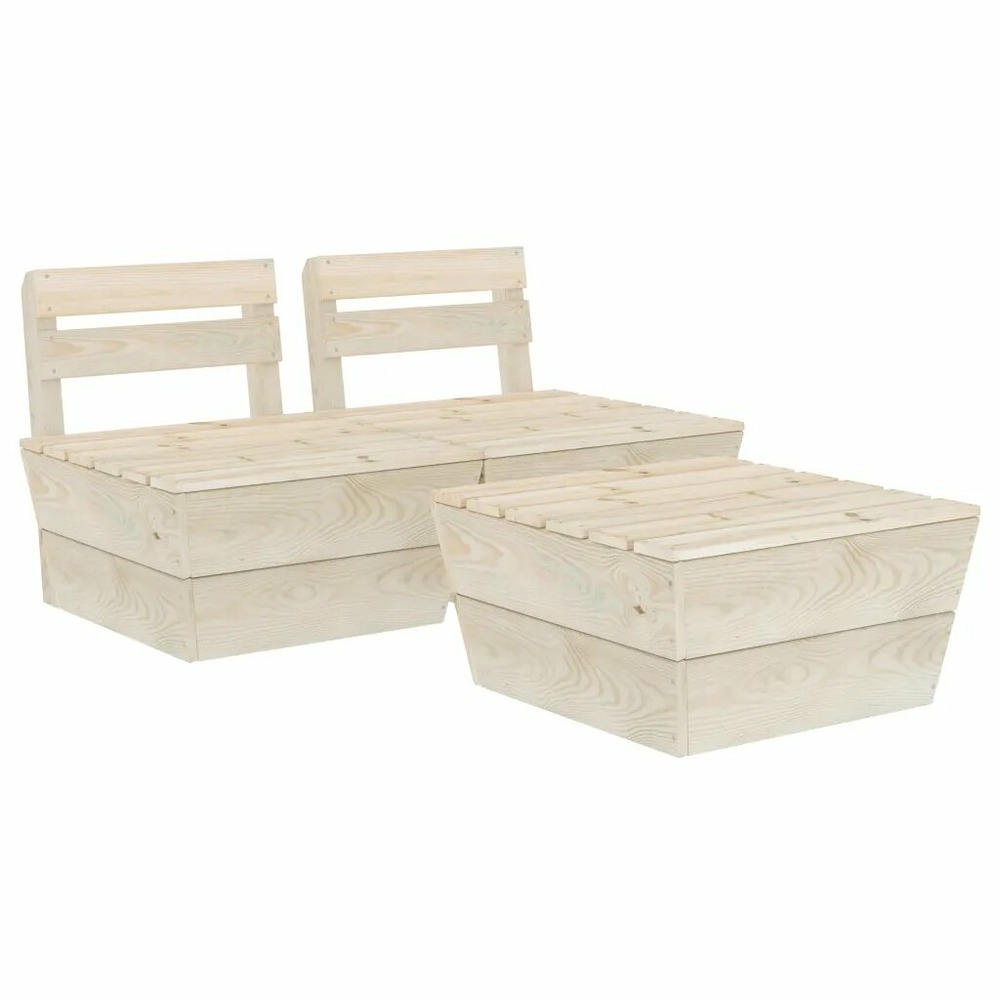 Salon de jardin en palette modulable