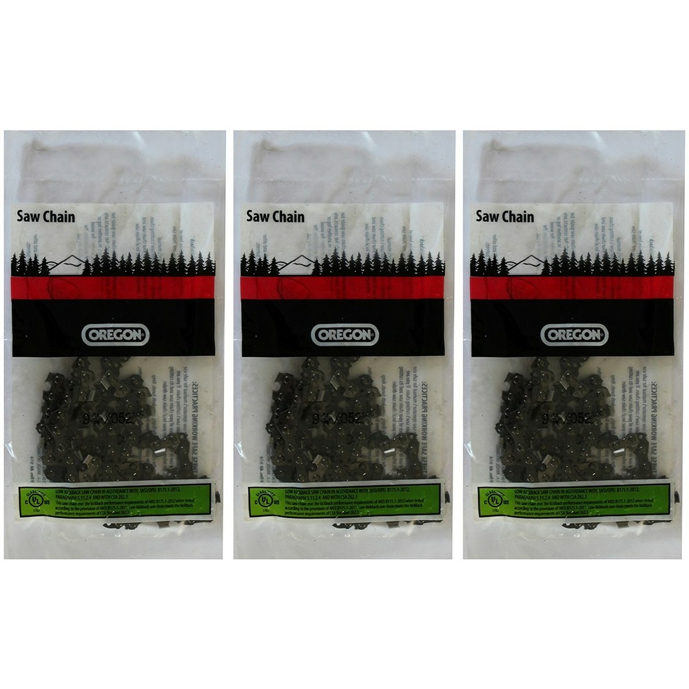 3x Chaîne de tronçonneuse 35cm 1,3mm 3/8 52 TG pour Jonsered 2135