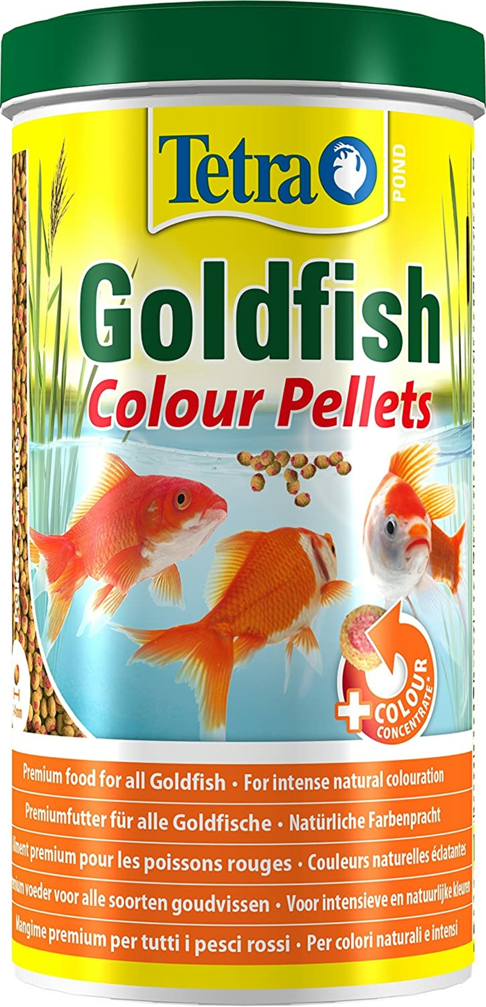 Pond alimentation goldfish colour pellets 1l
