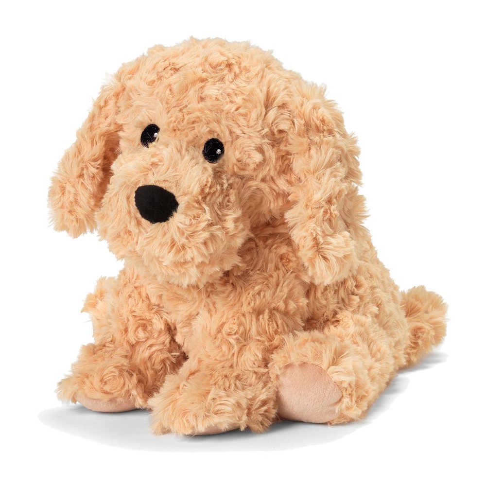 Peluche bouillotte chien bouclé