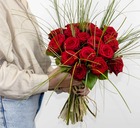 Bouquet de roses red naomi - 24 tiges