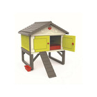 Poulailler cot cot cottage pour 5 poules - 159x126x128 cm - entretien facile - anti uv