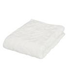 Drap de bain en coton blanc tissu jacquard 70 x 130 cm