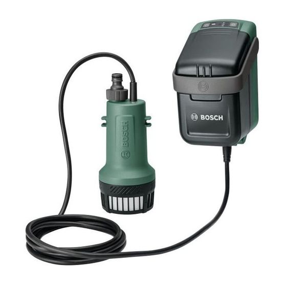 Pompe a eau bosch - garden pump 18v (sans batterie ni chargeur)