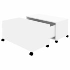 Table basse blanc 75x75x38 cm aggloméré