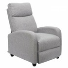 Fauteuil - chaise dream -  de relaxation - tissu - gris - l 67 x p 98 x h 97 cm