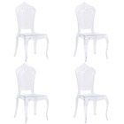 Chaises de salle à manger 4 pcs polycarbonate transparent