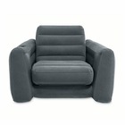Chaise coulissante 117x224x66 cm gris foncé