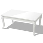 Table basse 100 x 60 x 42 cm laquée blanc