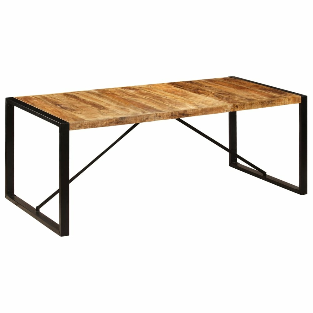Table de salle à manger 200x100x75 cm bois de manguier solide