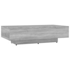 Table basse sonoma gris 115x60x31 cm bois d'ingénierie