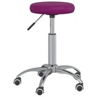 Chaise pivotante de bureau violet similicuir