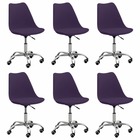 Chaises de salle à manger 6 pcs violet similicuir