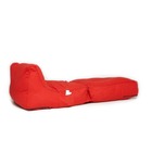 Pouf lounger 2 sections 160 x 68 x 50 cm  rouge