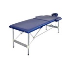 Table de massage pliante alu 2 zones bleue