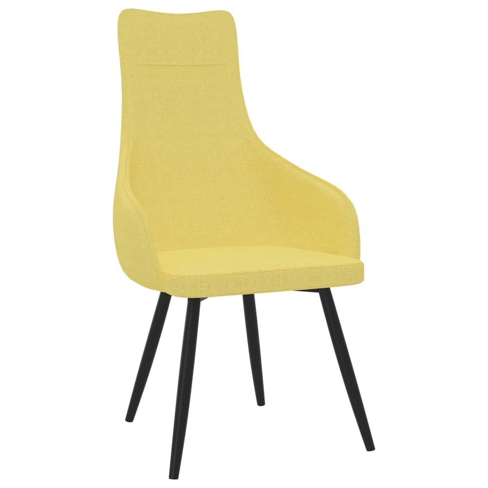 Chaise de canapé jaune moutarde tissu