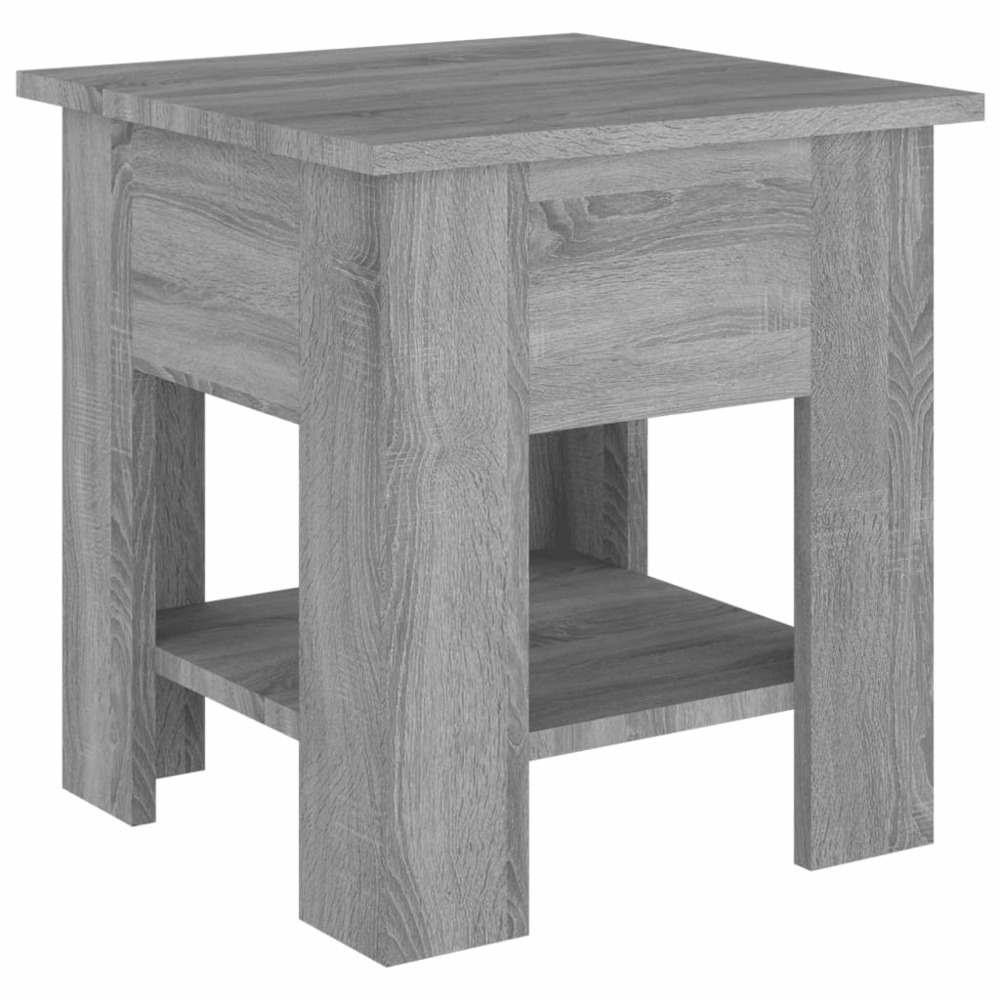 Table basse sonoma gris 40x40x42 cm bois d'ingénierie