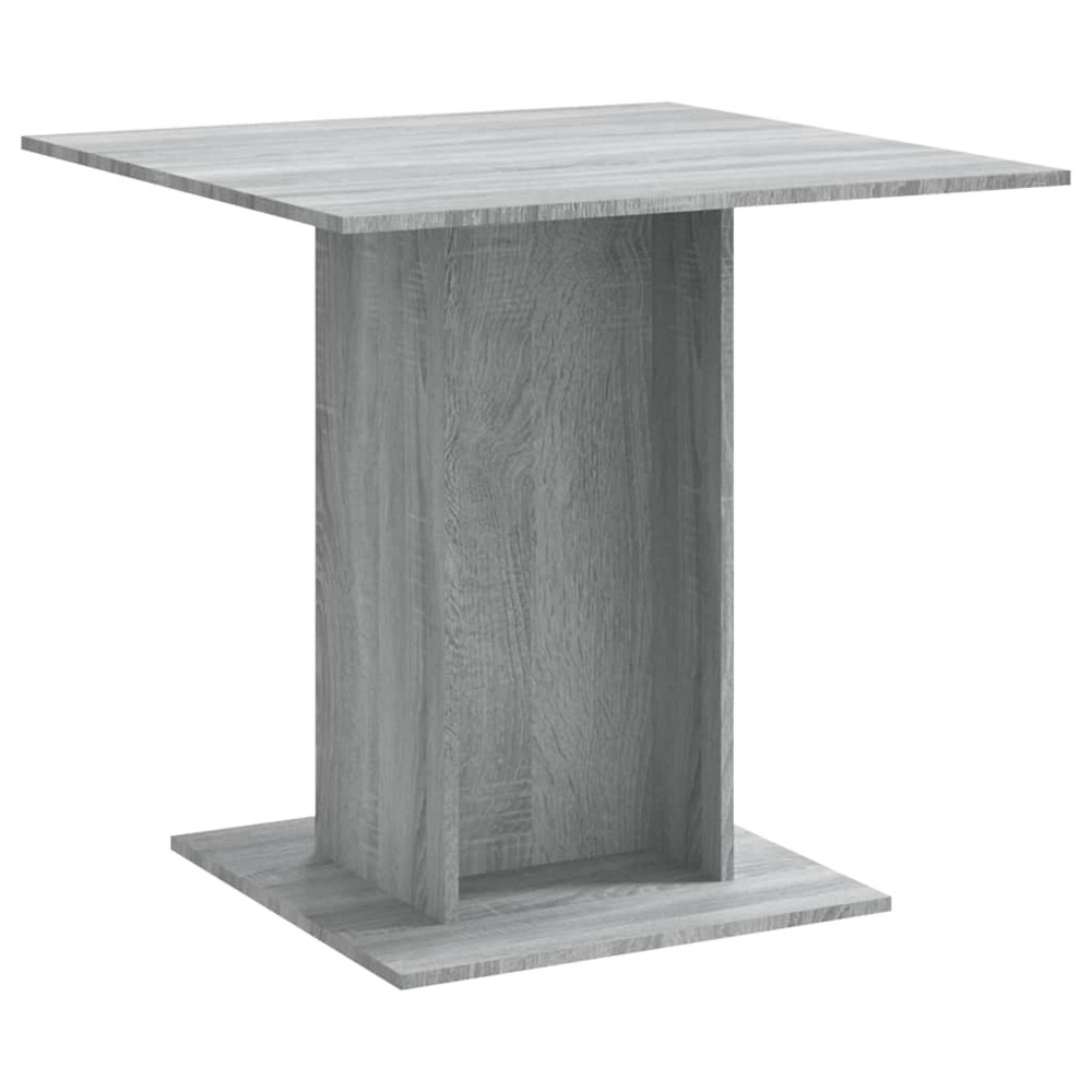 Table à dîner sonoma gris 80x80x75 cm bois d'ingénierie