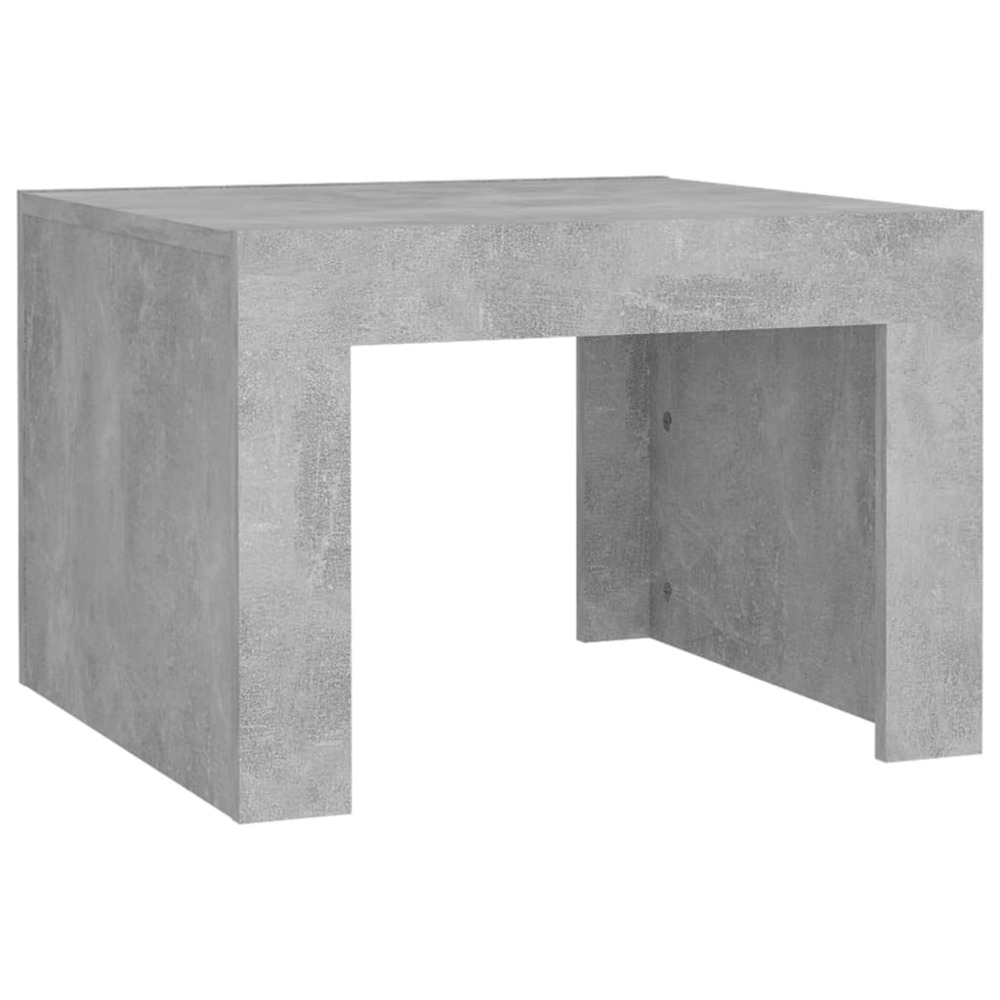 Table basse gris béton 50x50x35 cm aggloméré