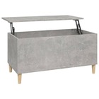 Table basse gris béton 90x44,5x45 cm bois d'ingénierie