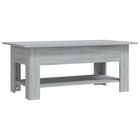 Table basse sonoma gris 102x55x42 cm aggloméré