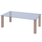 Table basse en verre 120 x 60 x 43 cm